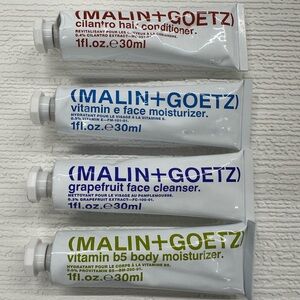 Malin + Goetz skin & hair are travel set all 1 oz each